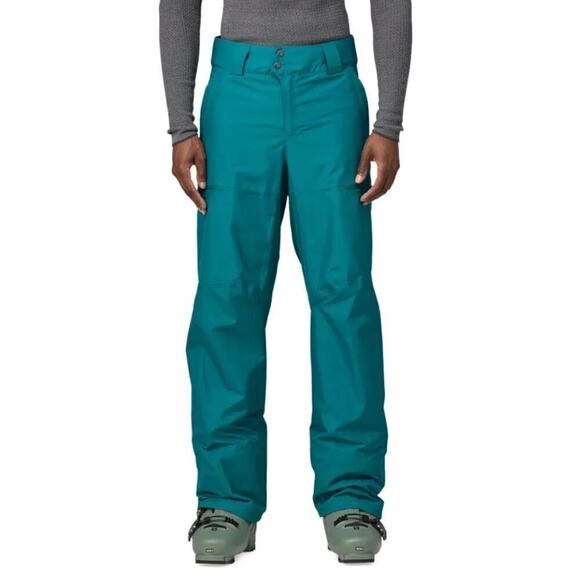 Patagonia Men's Powder Town Pants SMALL Belay Blue Ski Snowboard Snow Winter - Picture 6 of 6